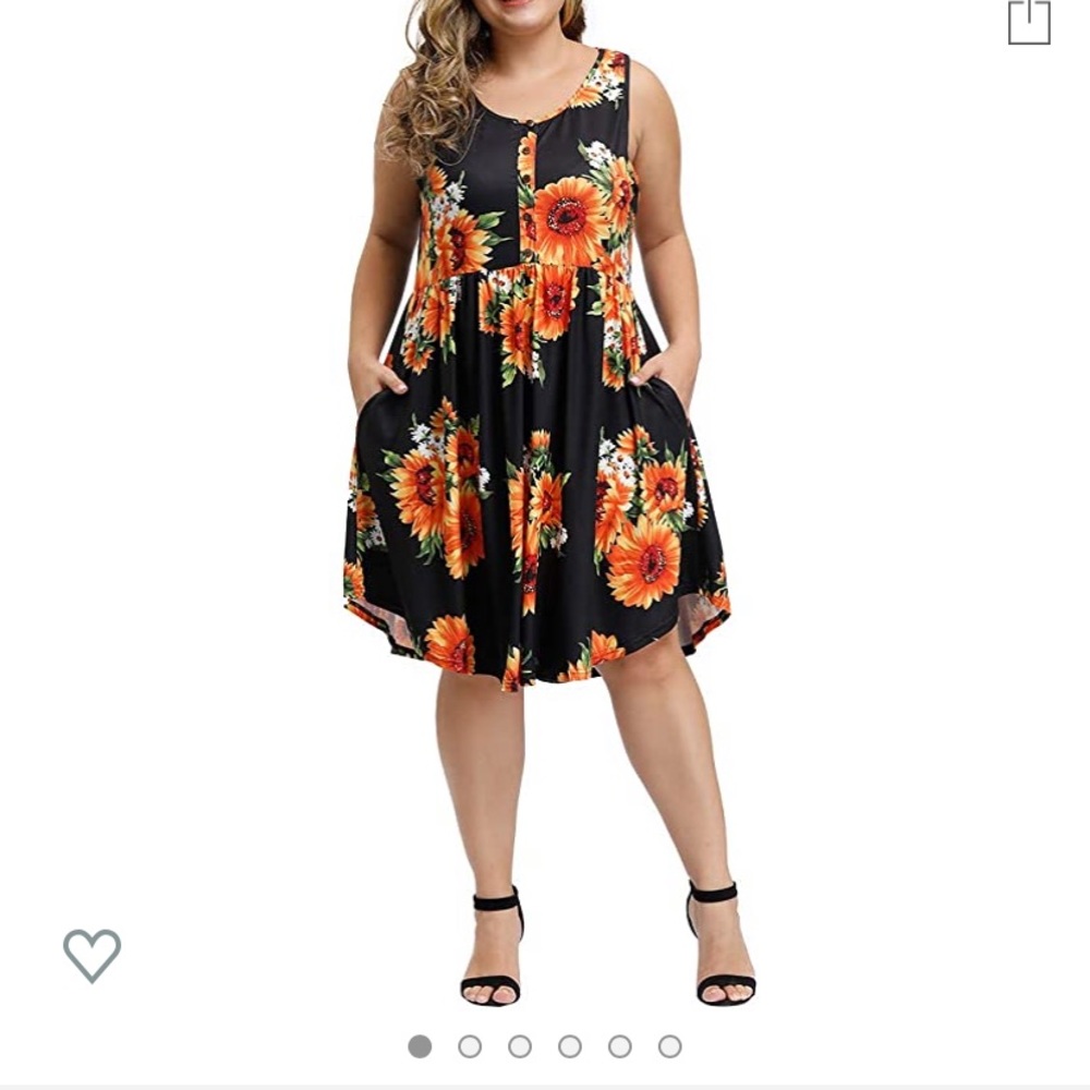 Plus size 3x floral dress